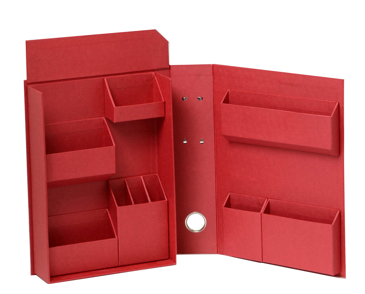 Nakabayashi LST-FB5WR Lifestyle Tool Storage Box File B5 Wine Red