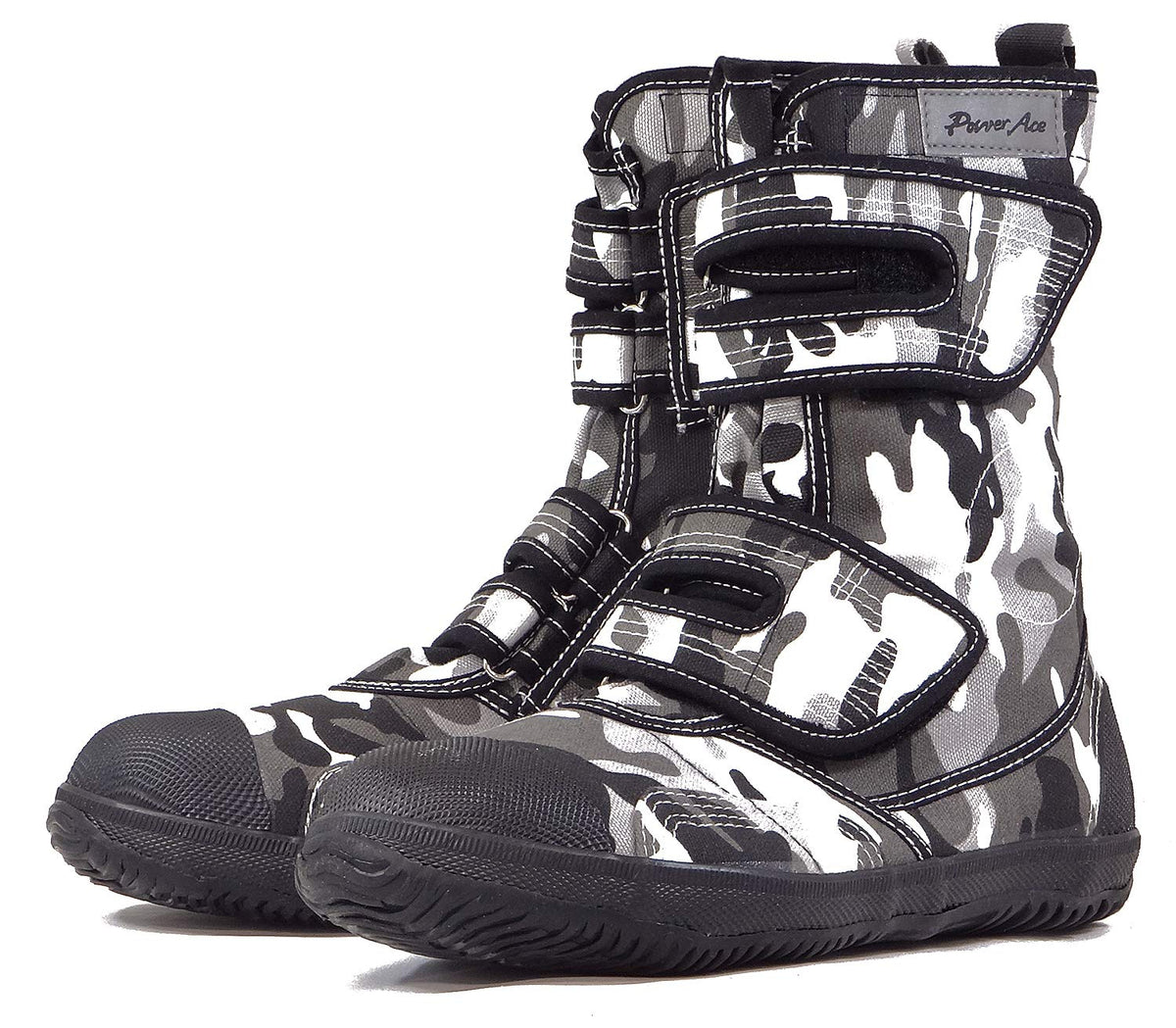 Power Ace Steel Toe Safety Tactical Boots Camouflage White