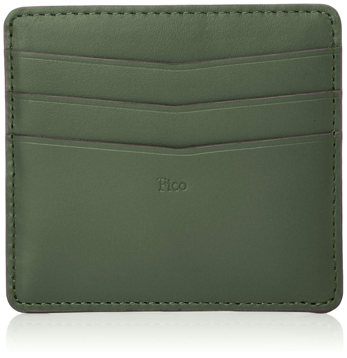 Fico 58915 Men's Mini Wallet with Coin Purse, Money Clip, Card Slots, Green