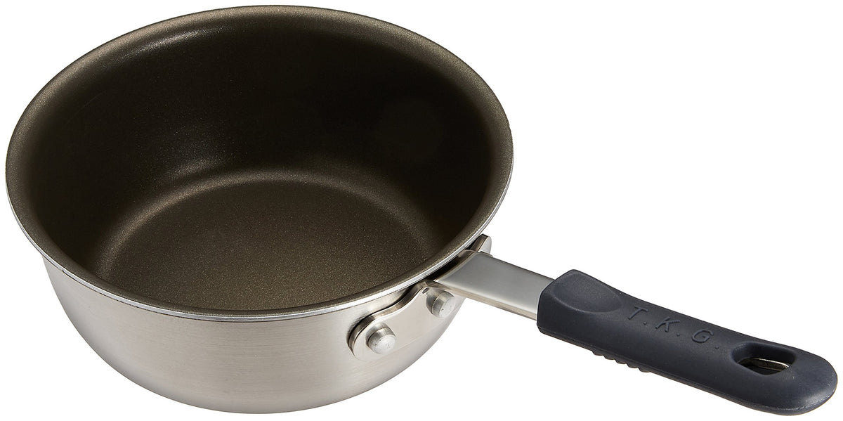 Endo Shoji AYK8302 IH Select 2-Layer Clad Yukihira Pot, 7.1 inches (18 cm), Induction Heating Compatible, Body: Aluminum Alloy, Stainless Steel