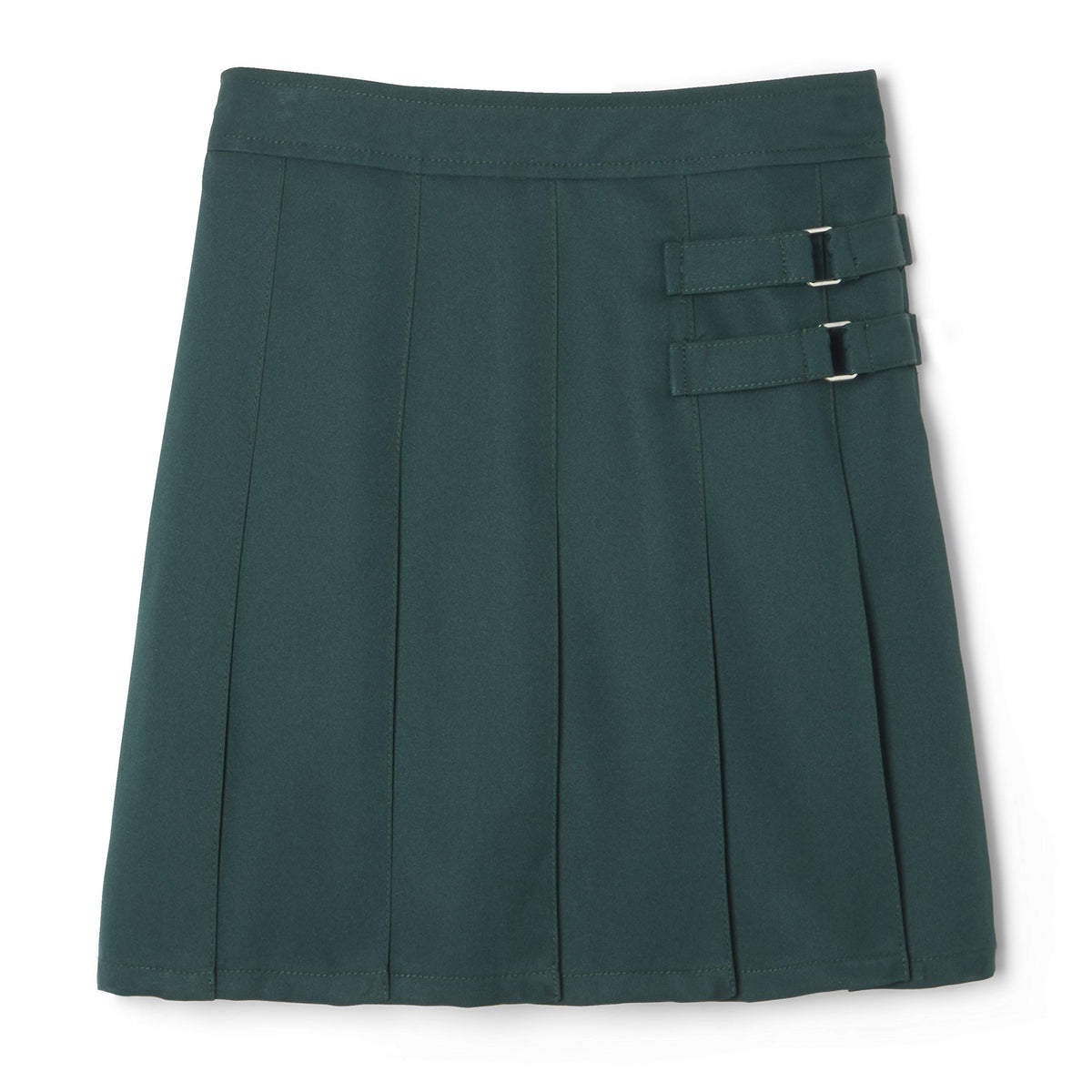 French Toast Girls' Adjustable Waist 2-Tab Scooter, Hunter Green, 8