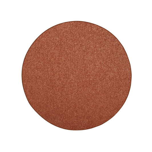 Ambiant Pet Friendly Solid Color Area Rugs Rust - 2' Round, Indoor, Stain & Fade Resistant, Perfect for Living Room, Bedroom, Dining Room, Entryway, Pet & Kids Friendly Rug, Wedding, Made in USA