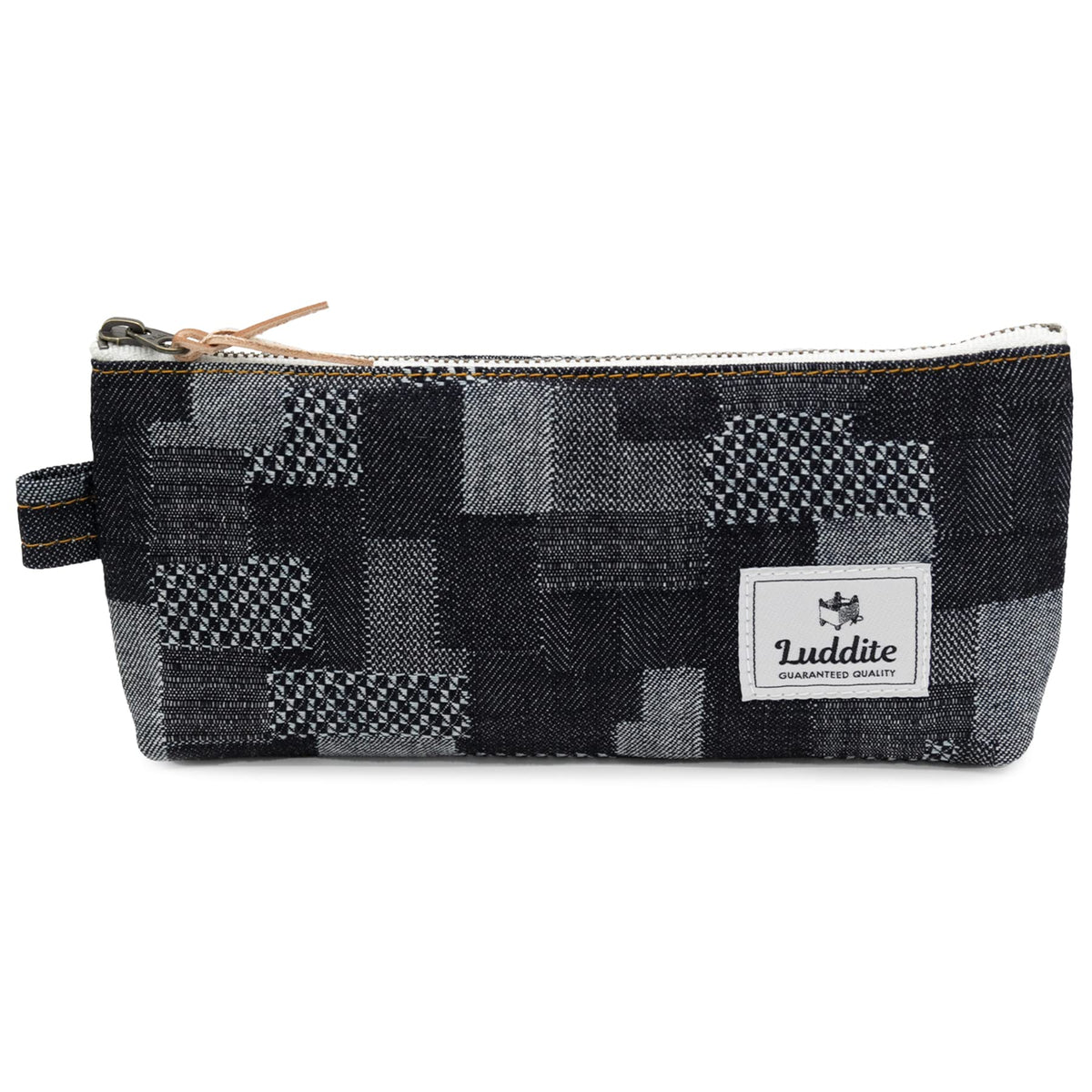 Luddite LDD-GPN-101 Jacquard Denim Gusset Pen Case, Patchwork