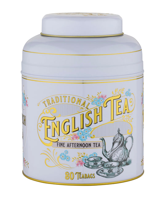 New English Teas, Ivory Vintage Victorian Caddy, with 80 Tea bags