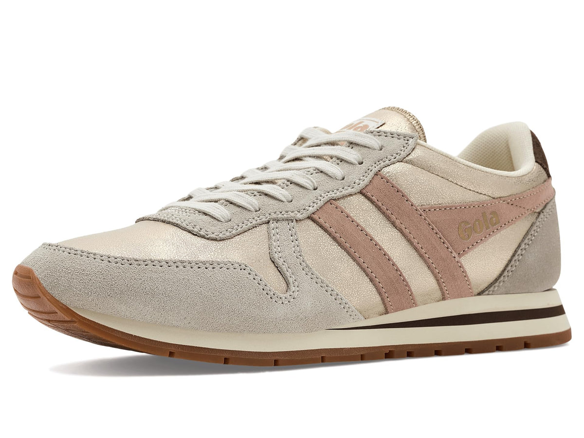 Gola, Women's, Daytona Blaze, Gold/Cameo/Dark Brown, 8.5, Medium