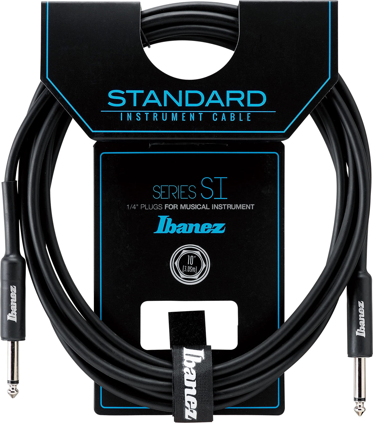 Ibanez SI10 Standard Guitar Bass Cable for Musical Instruments 10ft Straight to Straight Plug