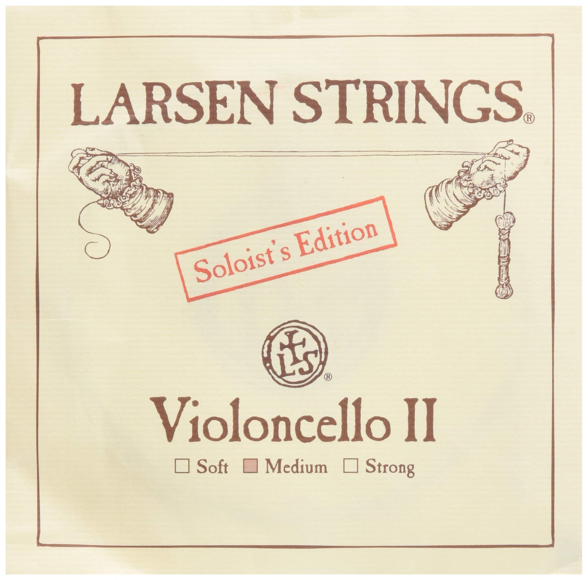LARSEN STRINGS D Soloist Steel/Chrome Steel Wound for Cello