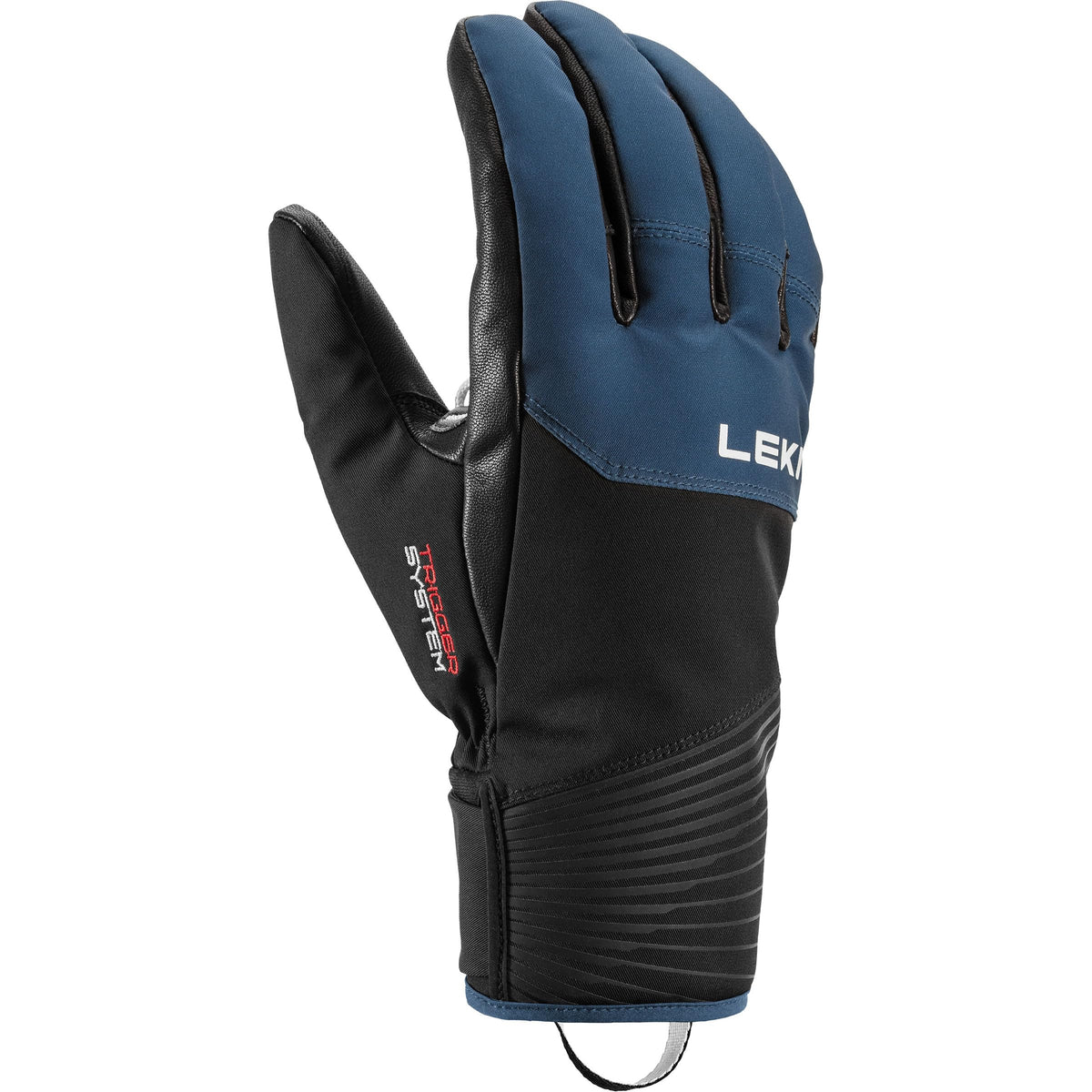 LEKI Sparrow 3D Unisex Gloves, Black/Navy, 8.5