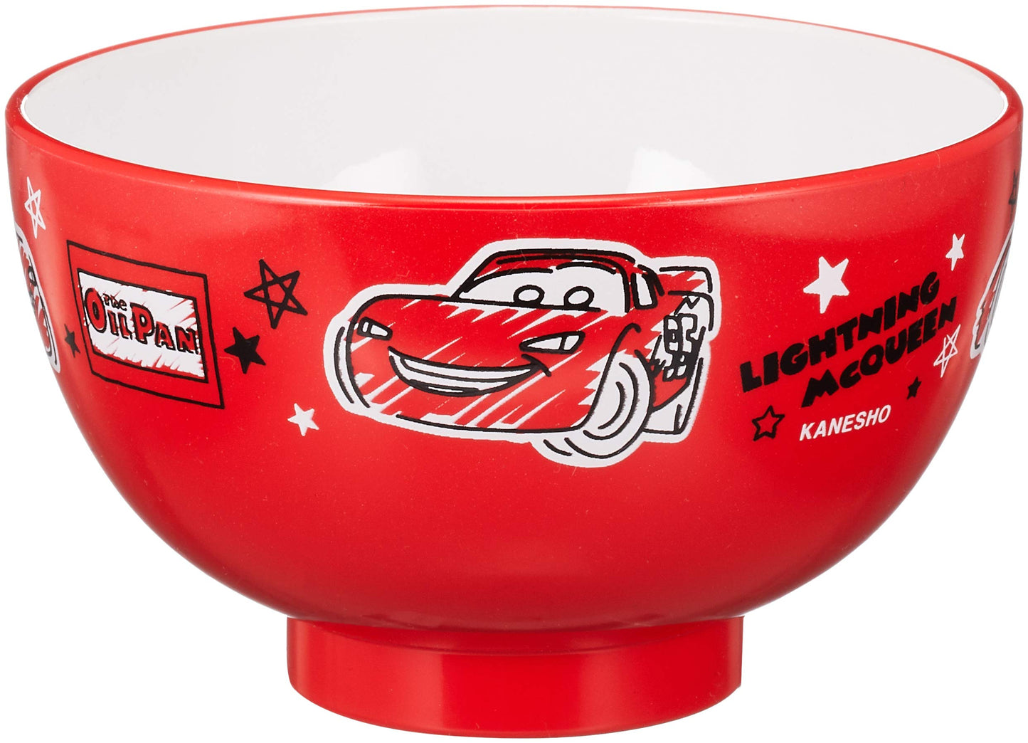 Disney Pixar Cars 707537 Lightning McQueen Painted Soup Bowl, Diameter 4.1 inches (10.5 cm), Red