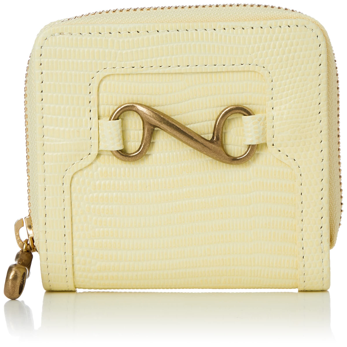TOFF&LOADSTONE(トフアンドロードストーン) Women's Deli Lizard Bifold Zip Wallet, Souffle, One Size
