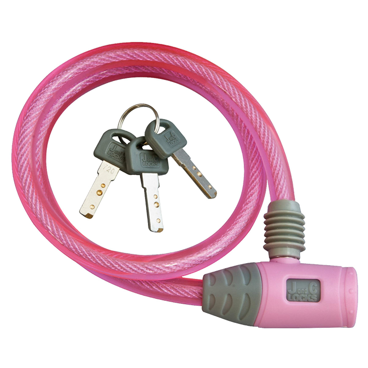 J & C (jeiandosi-) Wire Lock [JC - 020 W]φ 10 mm × 600 mm Pink