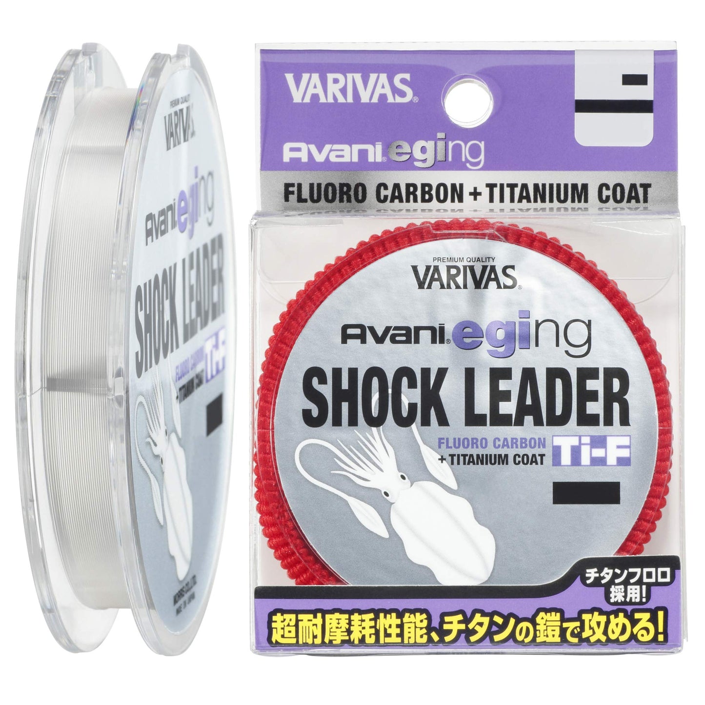 VARIVAS Line Abani Egging, Shock Leader, Ti Fluorocarbon, Line Color: Natural, Number of Rolls: 30 M, No. No. 1.7 LB. : 7 LB