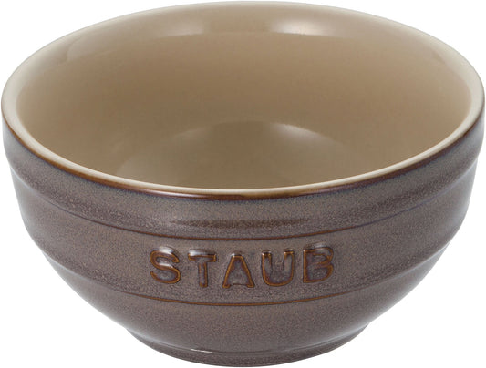 Staub 40511-834 Bowl, Antique Gray, 4.7 inches (12 cm), Ceramic Bowl, Microwave Safe, Vintage Colors