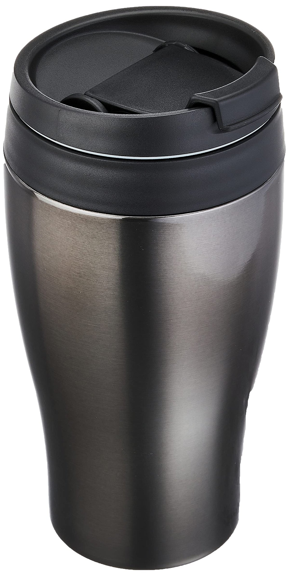 Doshisha CBCT400BK Tumbler with Lid, Convenience Store Mug, Direct Type, Vacuum Insulated, Direct Drip, 12.2 fl oz (360 ml), Black