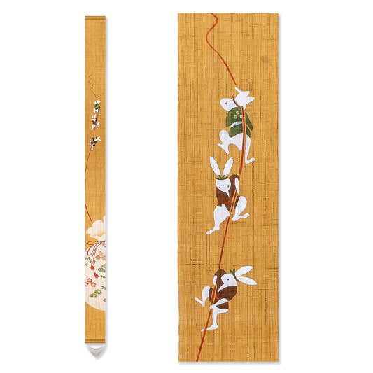 Hand painted fine tapestry "Rabbit Treasure Bag"