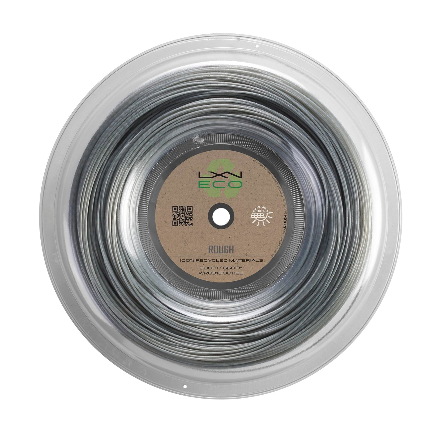 Luxilon Eco Rough 125 Tennis String - 200m Reel, Grey
