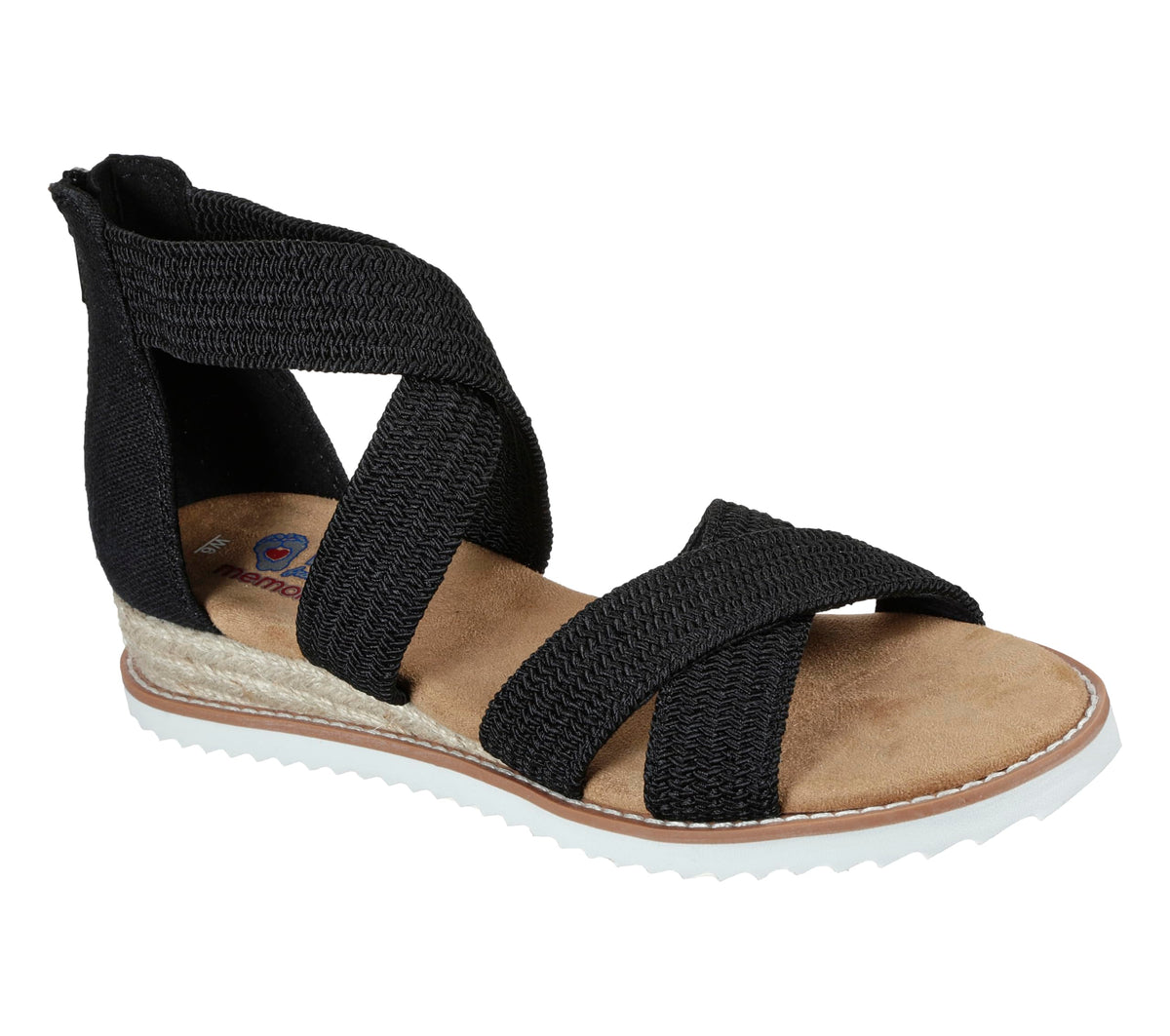 Skechers Sandal Detert KISS-DESERT NIGHTS_113540 Women's, Black, 24.0 cm