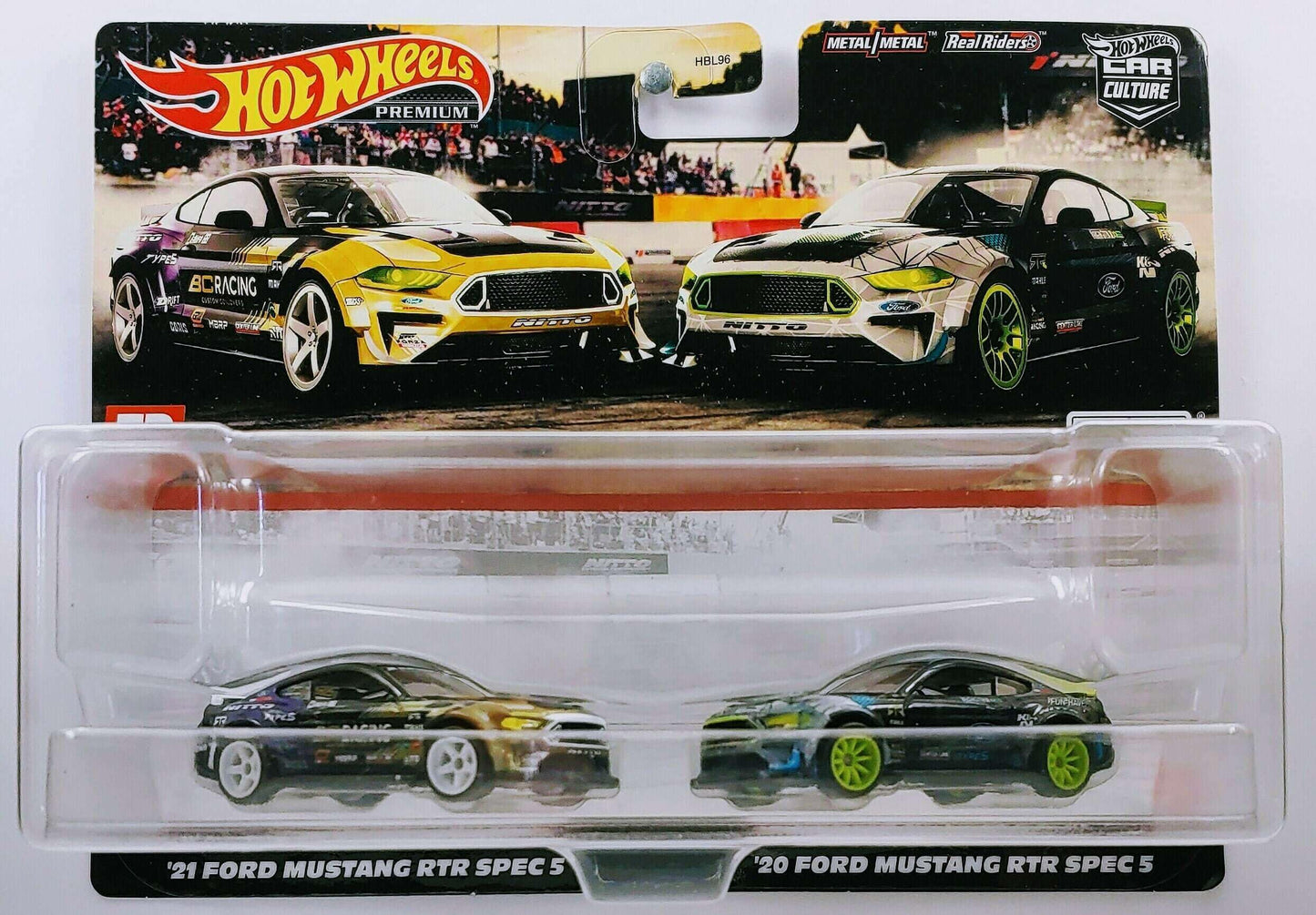 Mattel Hot Wheels 1:64 Scale Ford Mustang RTR SPEC 5 2 Pack (For Ages 3 and Up)