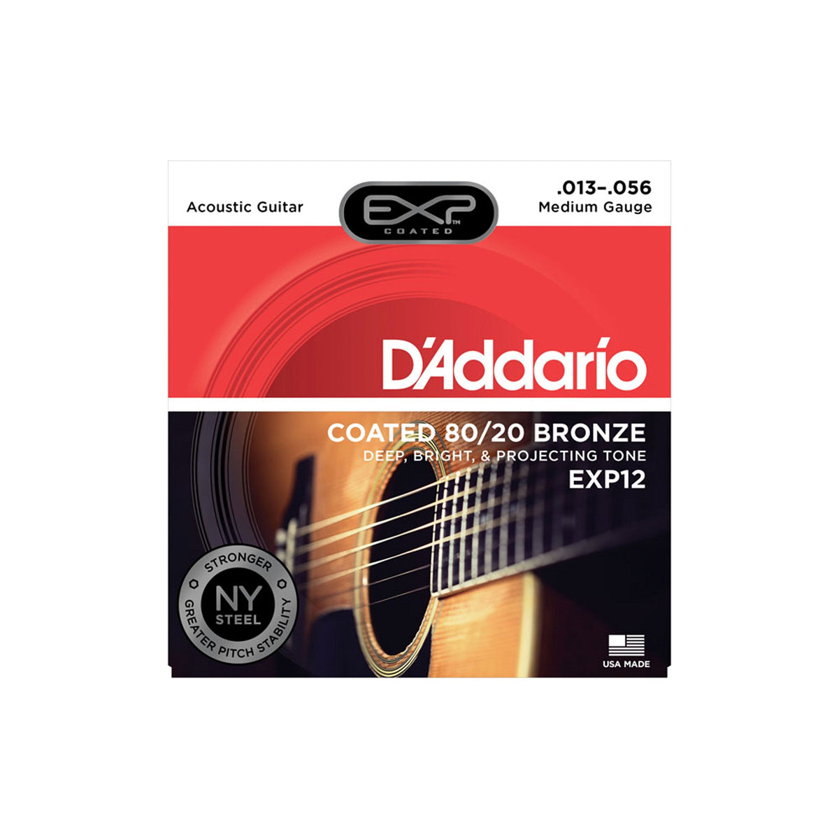 D'Addario EXP12-B25 Coated Acoustic Guitar Strings