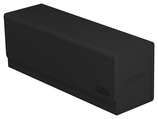 Ultimate Guard Arkhive 400+, Deck Case for 400 Double-Sleeved TCG Cards, Black, Compatible with Boulders, Magnetic Closure & Microfiber Inner Lining