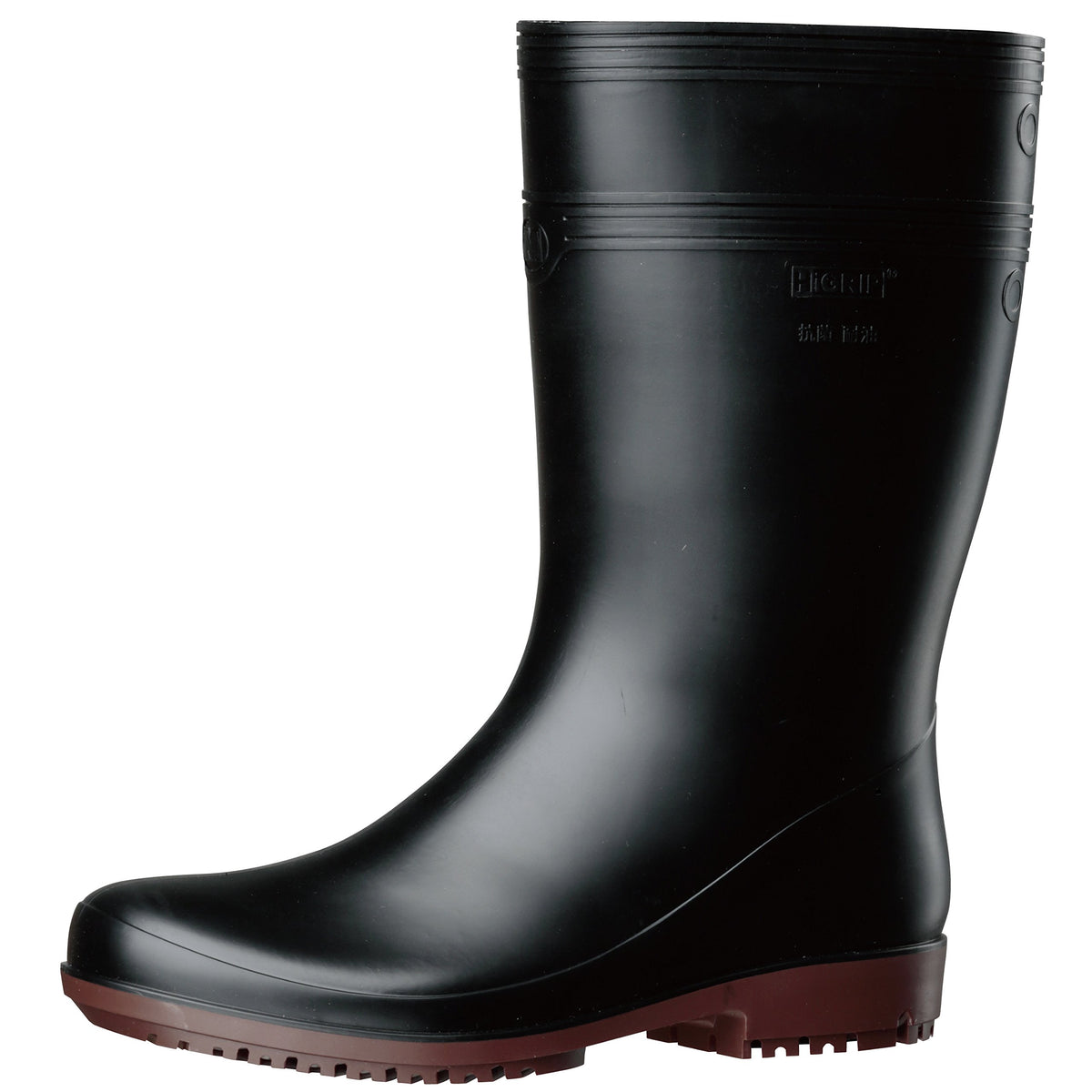 [Midori Anzen] Work Boots, NHG2000, Anti - Slip, Long Boots, Super - black -