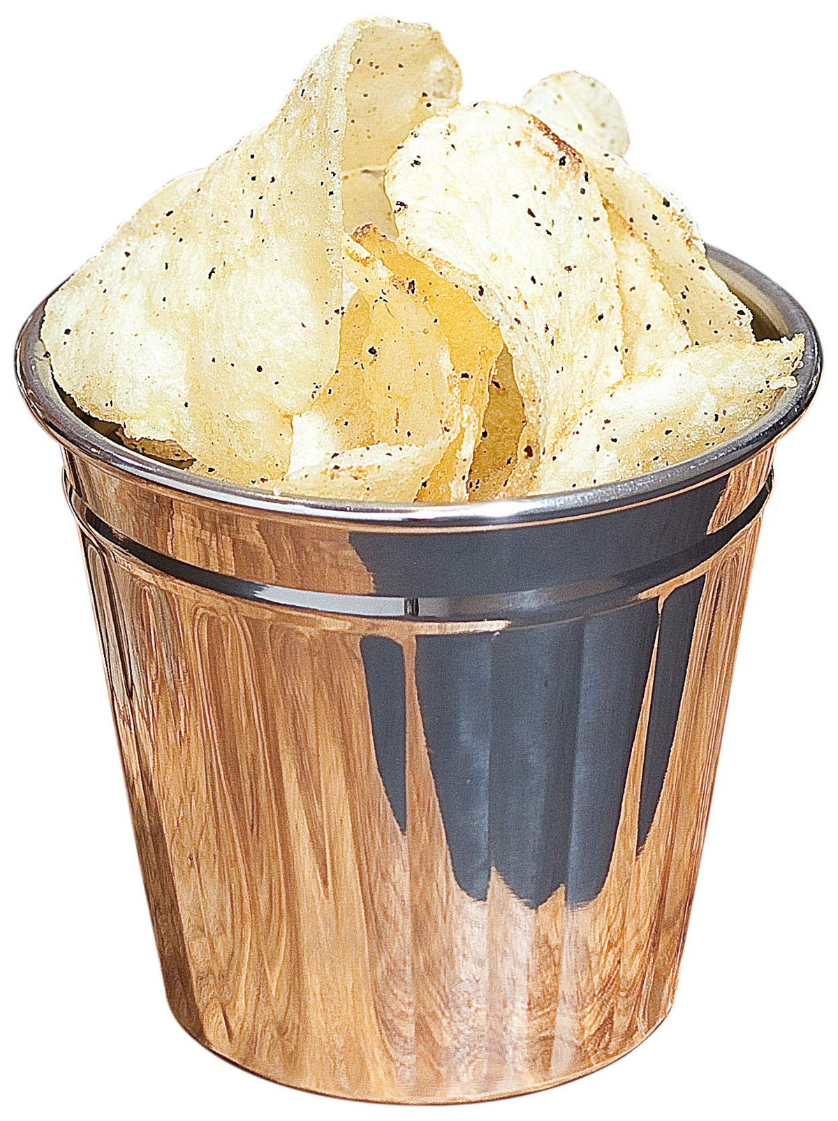 Sanho Sangyo 03111581 Petite Basket, Silver, 4.7 inches (12 mm) x Height 4.5 inches (11.5 cm), Petite Trash Can, L