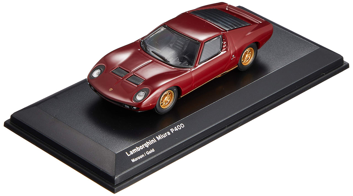 Kyosho Bunka Original 1/64 Scale minicar Series Lamborghini Miura P400 Maroon / Gold Finished Product