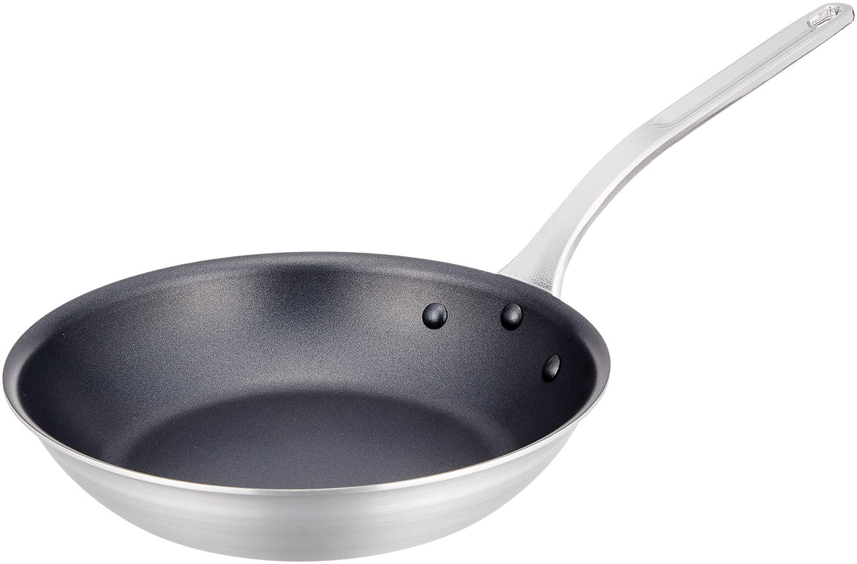 Endoshoji TKG AHLW705 Aluminum Frying Pan, Non-Stick (Teflon Treated), 10.6 inches (27 cm) Outer Diameter x Depth 12.2 inches (310 mm) x 2.6 inches (66 mm), Compatible with Gas Fire, Plate Thickness: