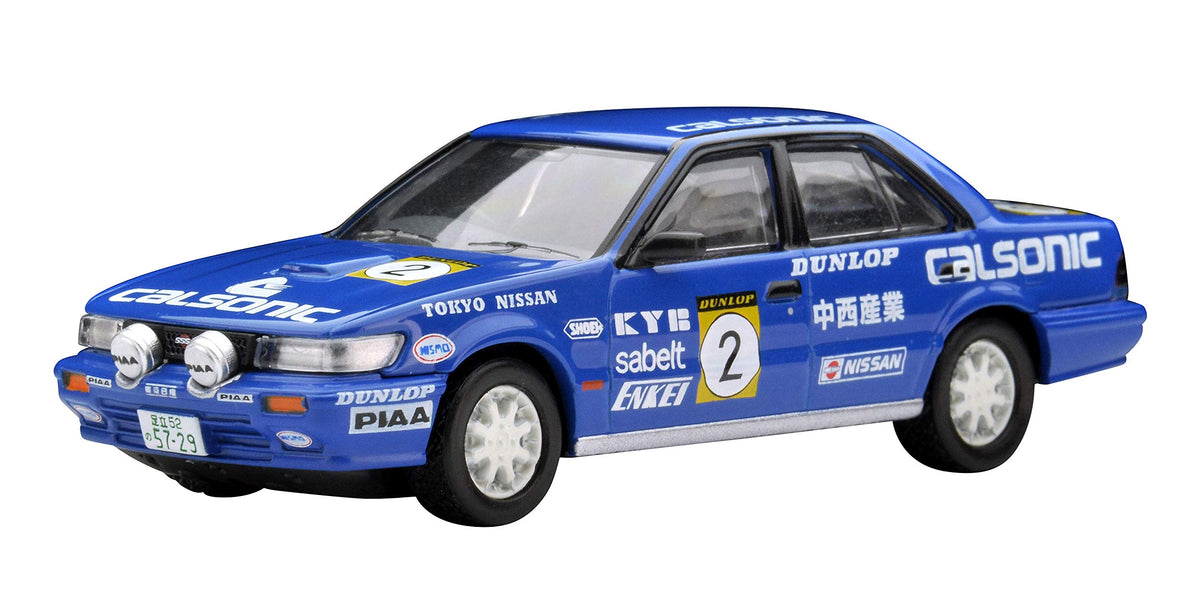 Tomicalimited Vintage Neo 1/64 TLV-N185c Nissan Bluebird SSS-R Team Calsonic 1989 All Japan Rally Specifications #2 (Manufacturer's First Limited Order Manufacturer) Finished Product