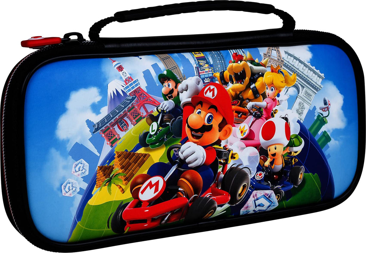 Nintendo Official Switch & Lite Deluxe Travel Case Mario Kart Family