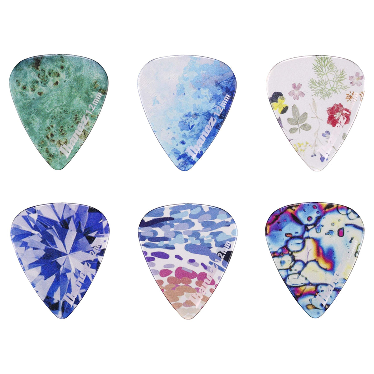 Ibanez KALEIDO Series Picks 6 Pack 1.2mm