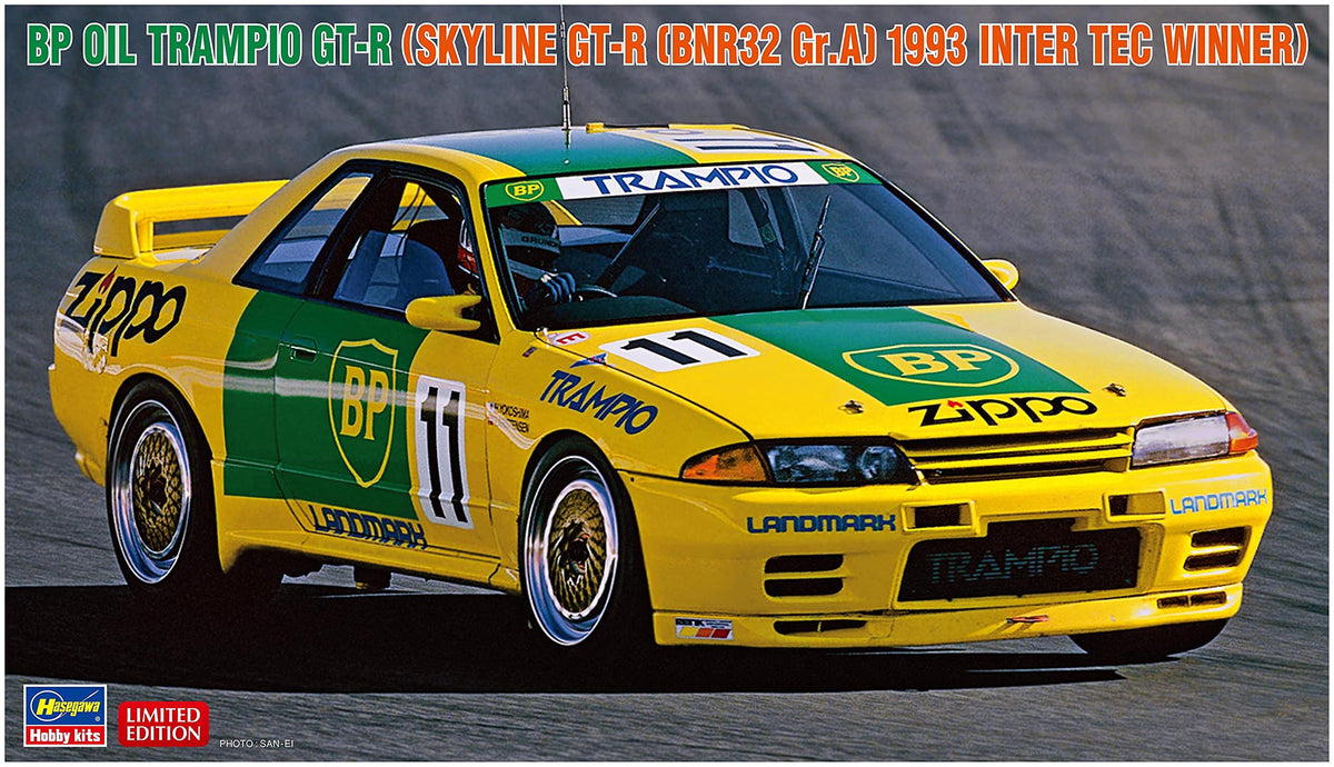 Hasegawa 20629 1/24 BP Oil Trampio GT-R, 1993 Inter Tec Model Kit, Multi-Colour