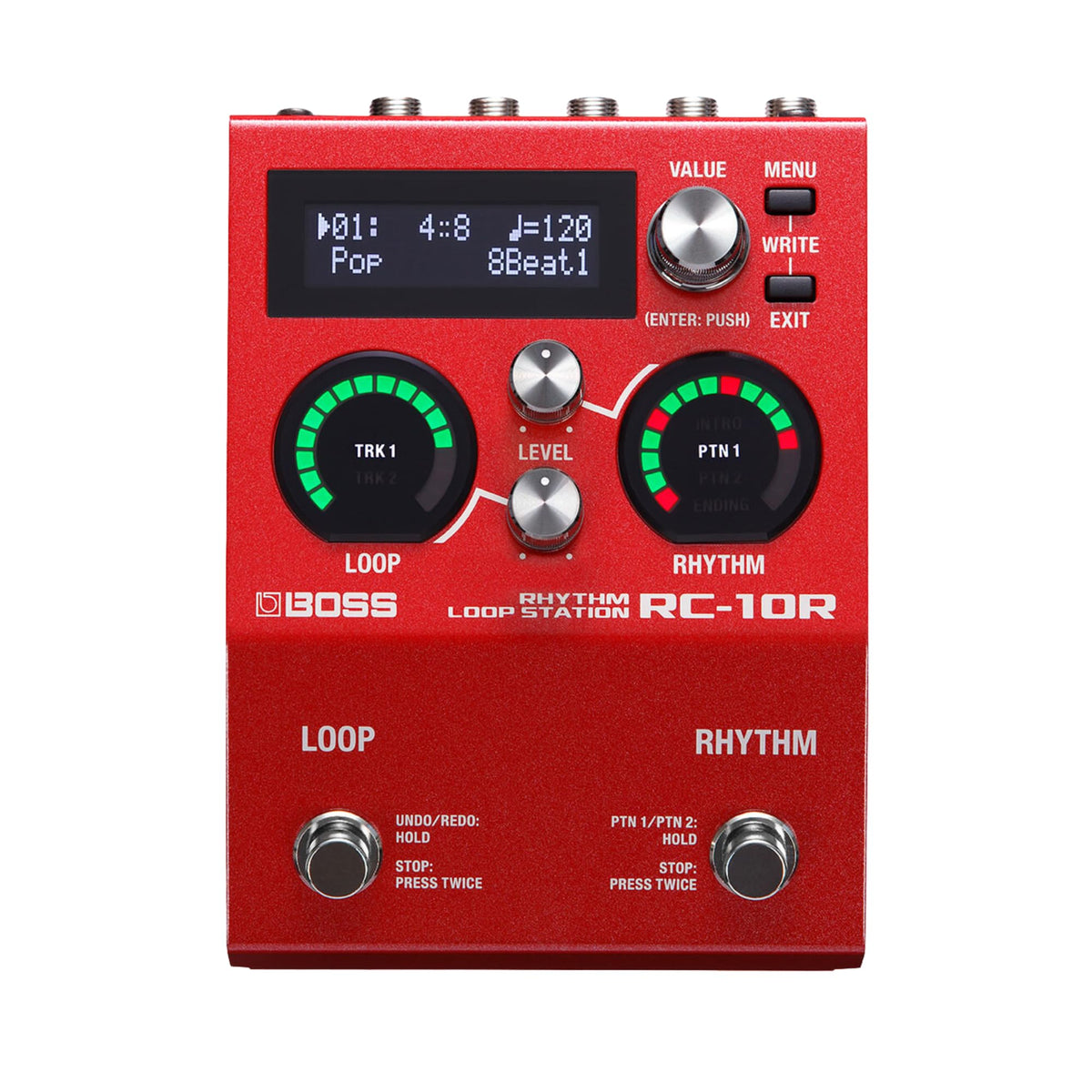 BOSS RC-10R Rhythm Loop Station | Song-Based Looping & Dynamic Rhythms in a Small Footprint | 280 Preset Styles | 16 Versatile Drum Kits | 2-Track Operation | Expanded Control Support | Full MIDI I/O