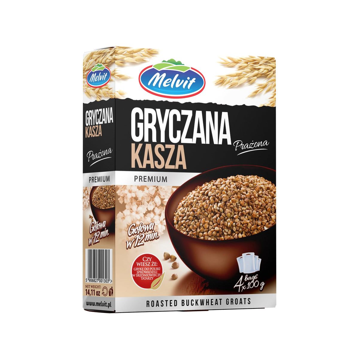 Melvit Kasza Gryczana Prazona 400g