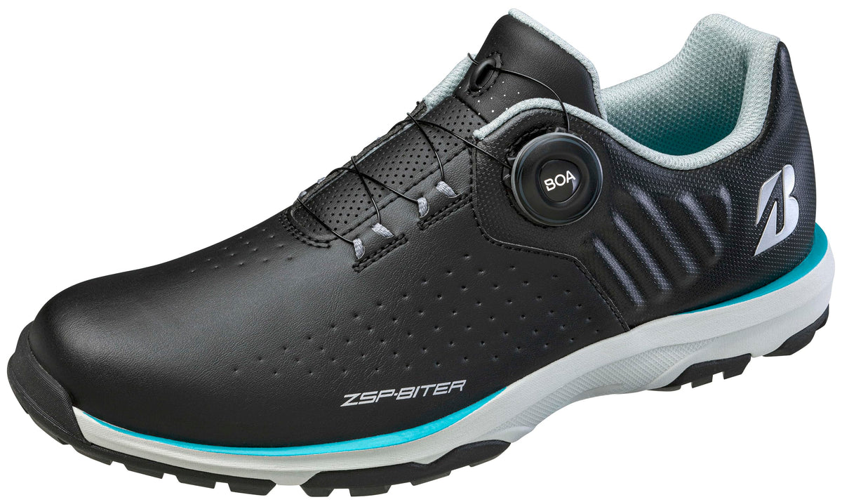 BRIDGESTONE GOLF(ブリヂストンゴルフ) Men's Mid Top Golf Shoe, Black, 25.5 cm 3E