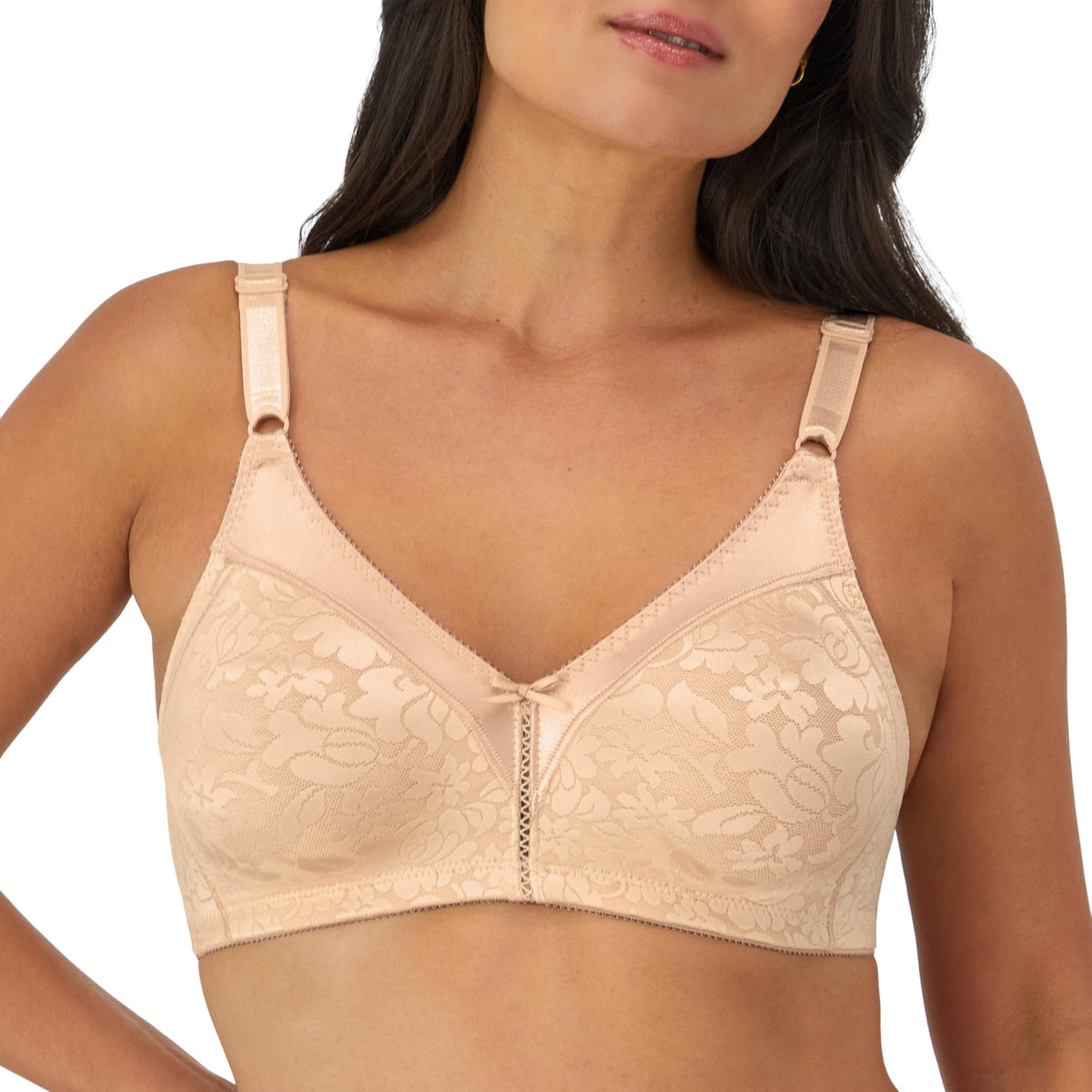 Bali Women's Double Support Spa Closure Wire-Free Bra, Soft Taupe, 38C