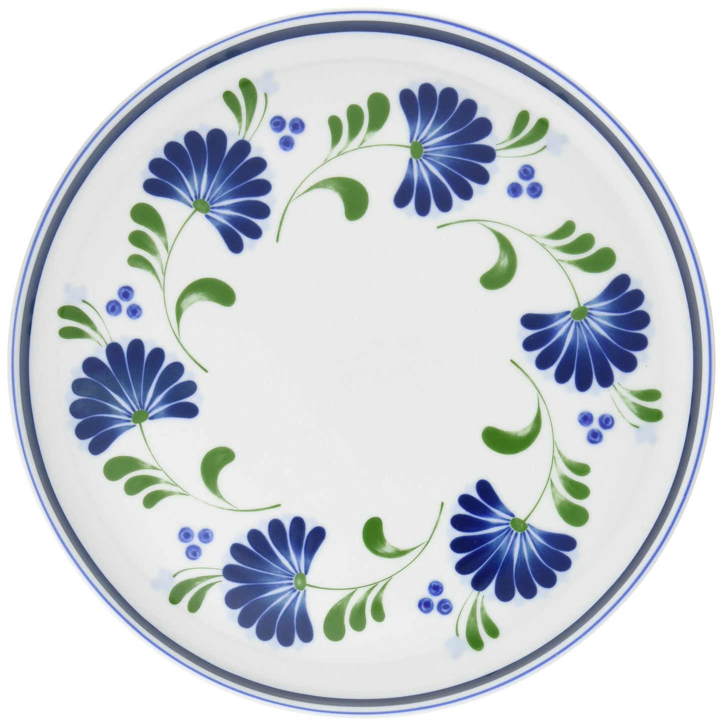 Dansk Sage Song Dinner Plate 11.0 inches (28 cm) Porcelain Modern Floral Dinner Plate Dishwasher Safe