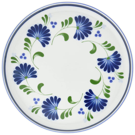 Dansk Sage Song Dinner Plate 11.0 inches (28 cm) Porcelain Modern Floral Dinner Plate Dishwasher Safe