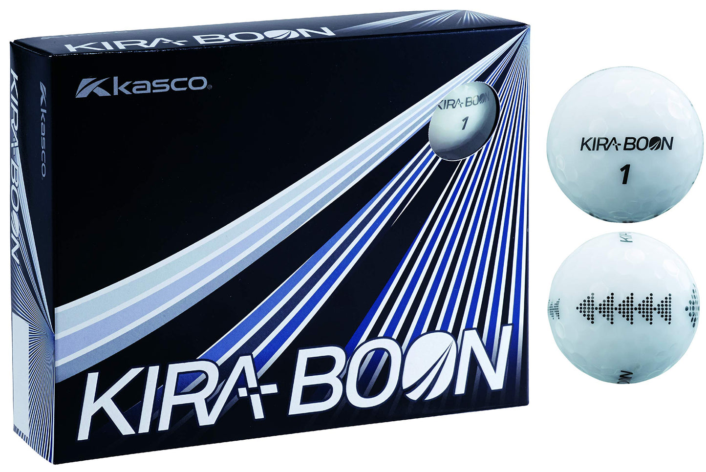 キャスコ(Kasco) Casco KIRABOON Golf Balls, Triangle Target Marks, 1 Dozen, Set of 12, White