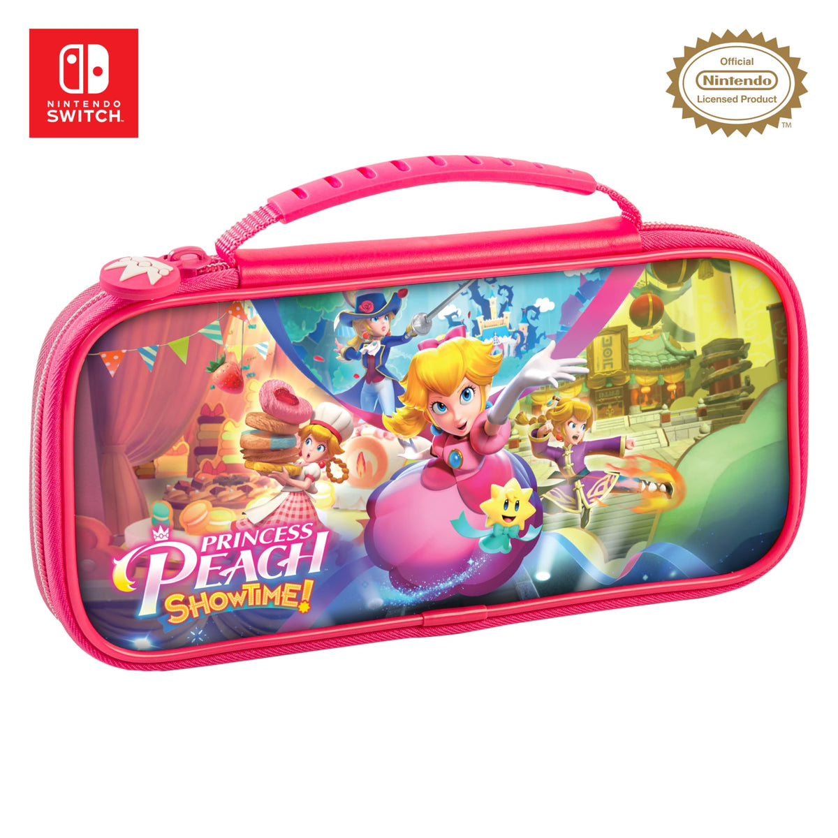 RDS Nintendo Switch Game Traveler Deluxe Traveler Case Designed for All Nintendo Switch Systems - Princess Peach ShowTime
