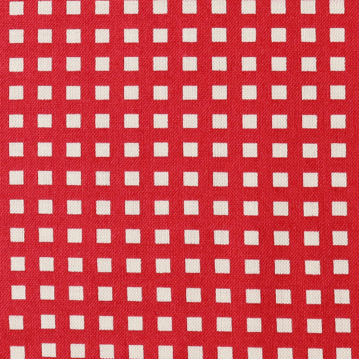NBK Colorful Plaid Printed Fabric Nordic Style, red