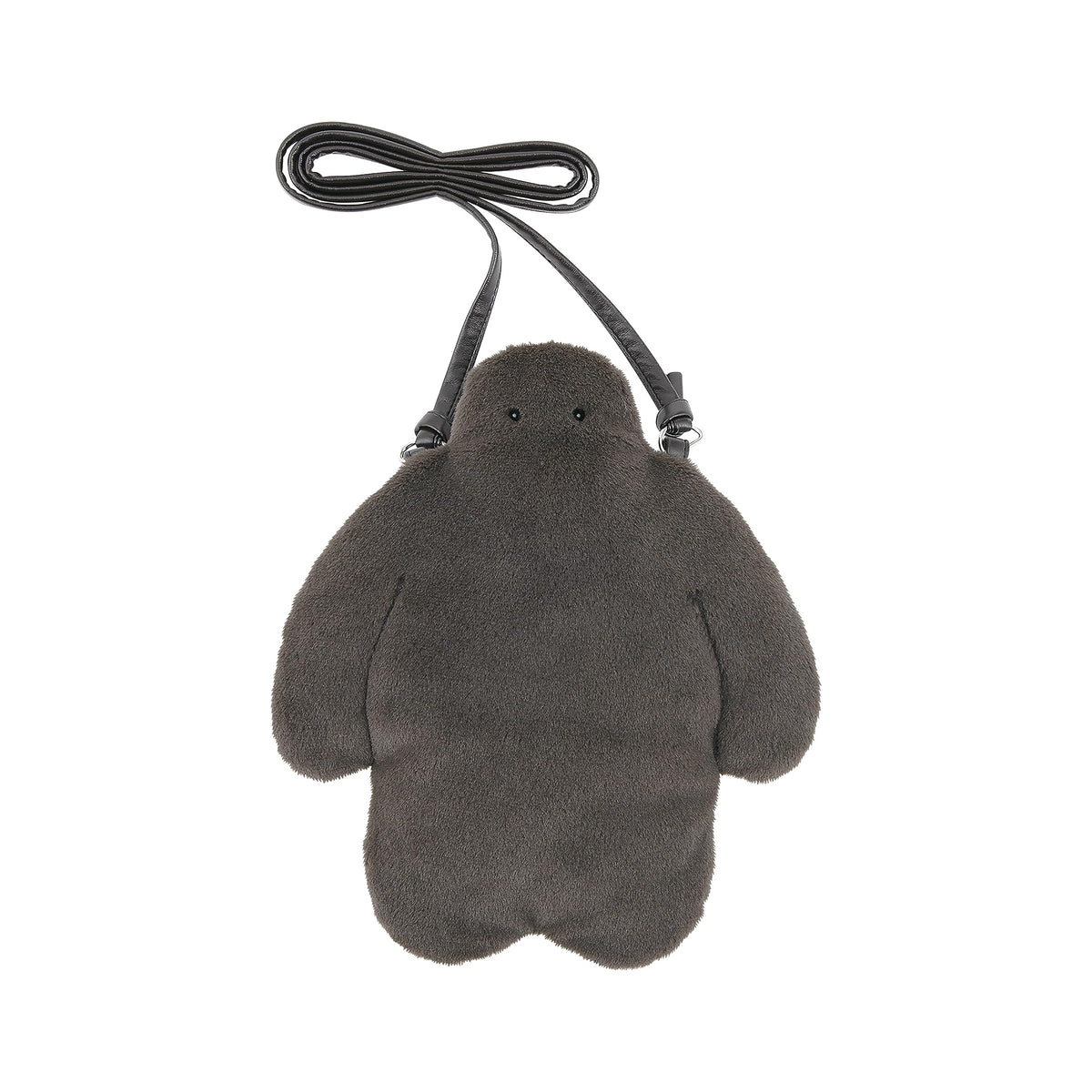 Ribuhahato Multi-Shoulder Funio Charcoal (Total Length Approx. 9.1 inches (23 cm) Pochette Pouch 17425-77