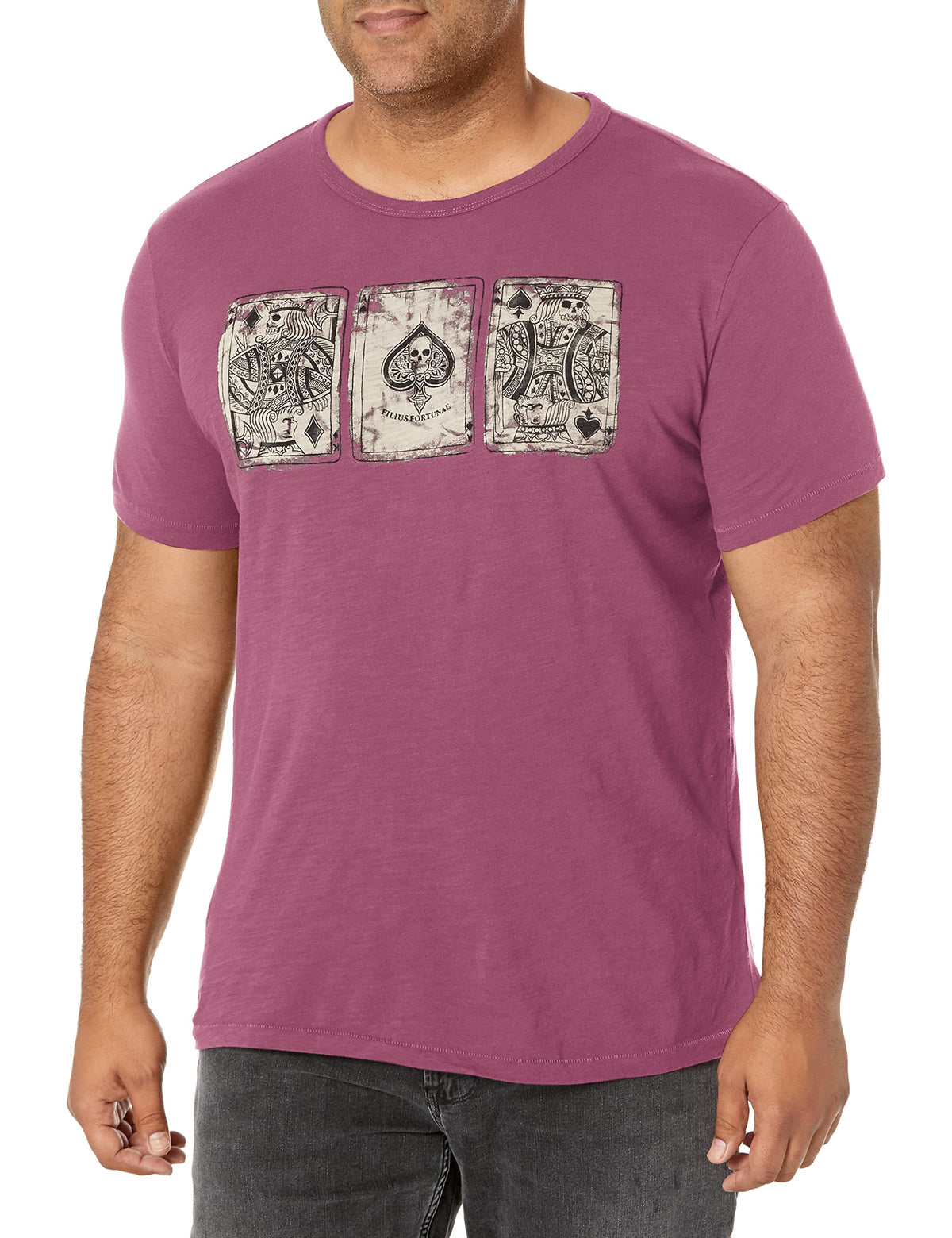 Lucky Brand Men's Poker Cards TEE Shirt, Port Royle, M