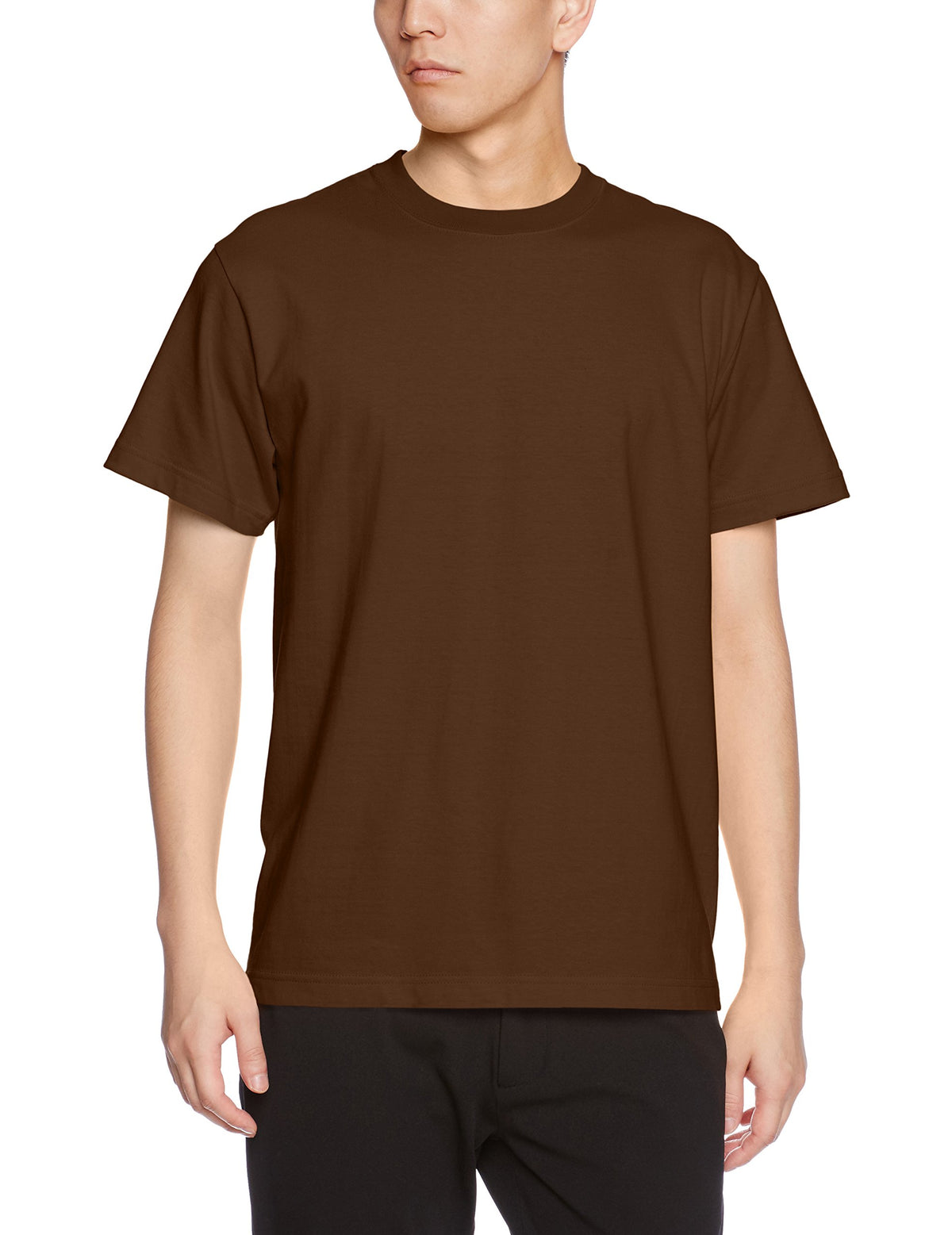 United Athle Men's 5.6 oz. Tee M Dark Brown