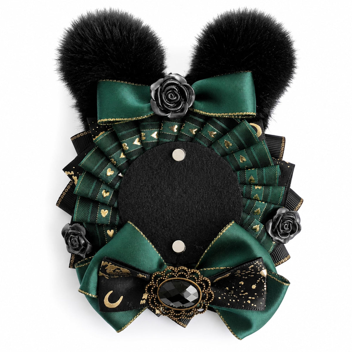G trigger GN Green Rabbit Ears Rosette for Can Badge 57mm G.triGer