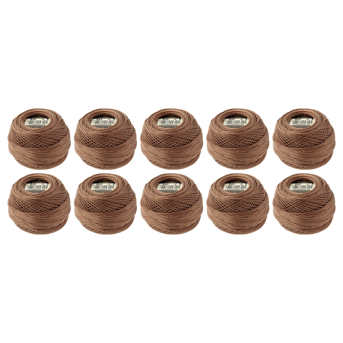 DMC Pearl Cotton Balls, Size 8, Medium Beige Brown