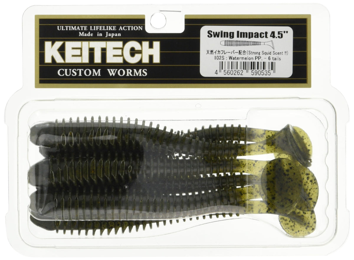 KEITECH Swing Impact 3.5" 102 Watermelon Pepper