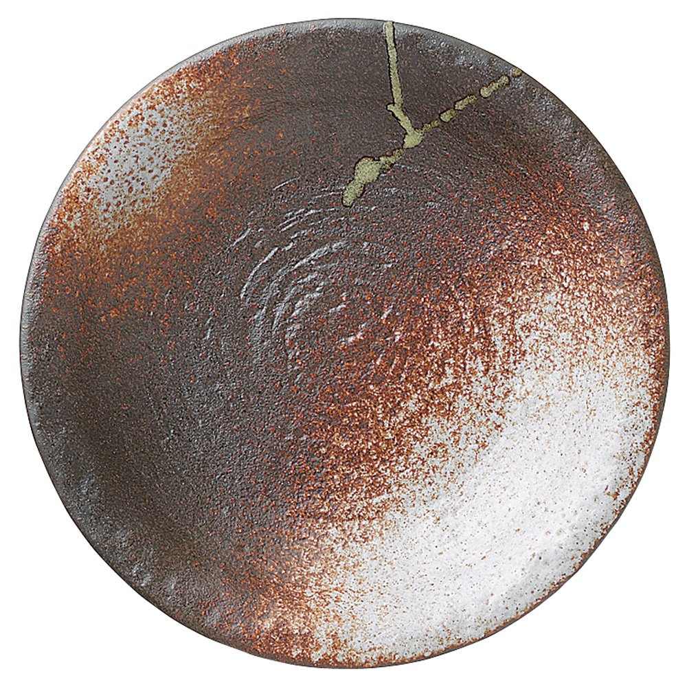 Koyo Pottery 51562003 Akishino Dish, Shaku Stone Grain