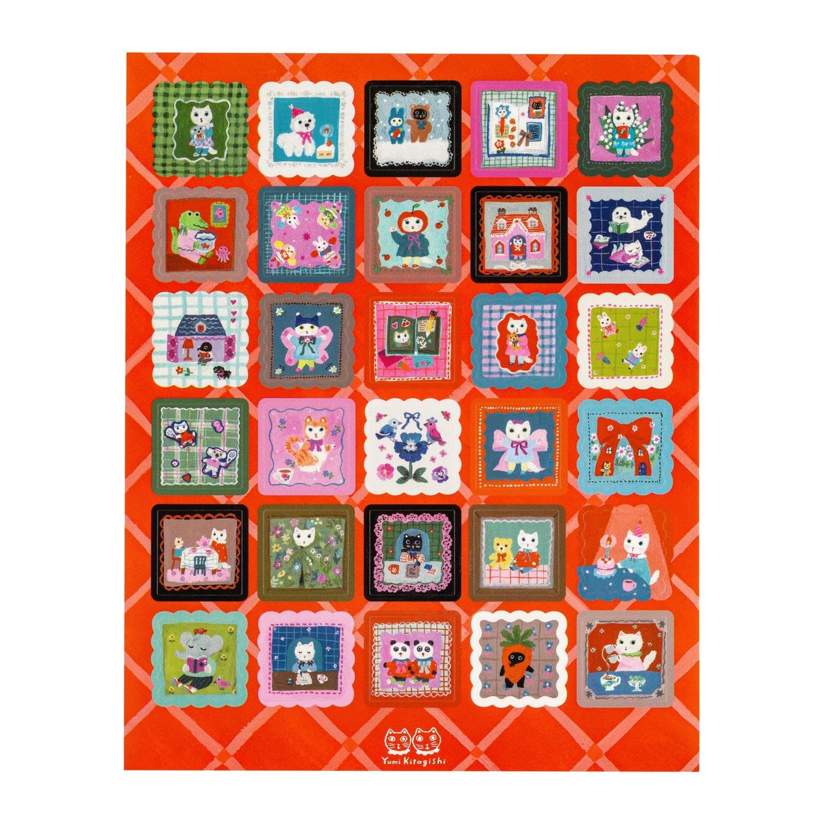 Hobonichi Techo Accessories – Yumi Kitagishi: Stickers - Daily Life of White Cat