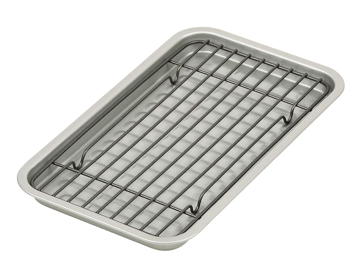 pa-ru金属 beikuuxea Silver 24.5 cm Wide huxtu素 Processing Toaster Oven for Plate Net Set HB – 4511